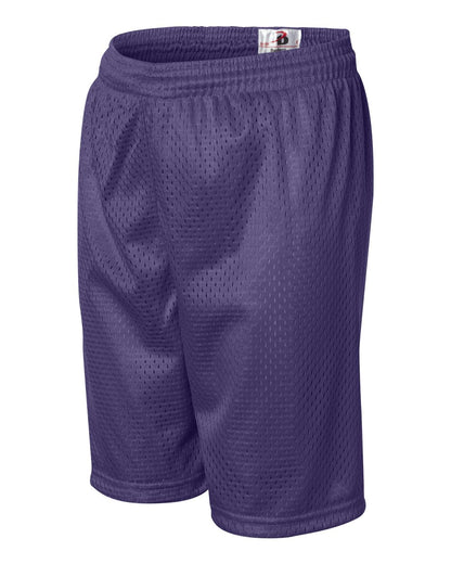 Badger Youth Pro Mesh 6" Shorts 2207 #color_Purple