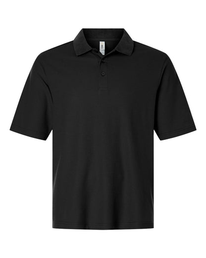 CORE365 Men's Tall Resolve CVC Performance Pique Polo CE106T #color_Black