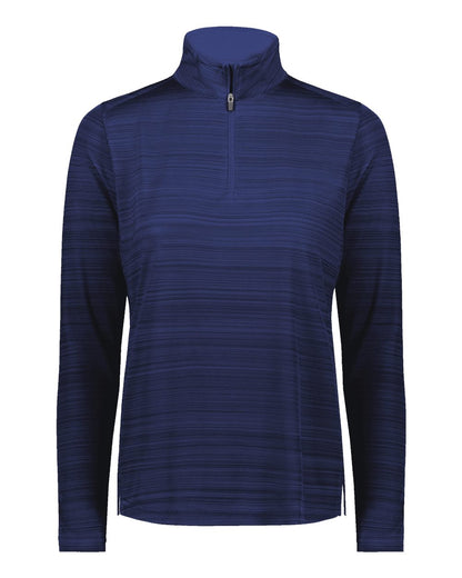 Augusta Sportswear Women's Pursuit Quarter-Zip Pullover 7012 #color_Navy