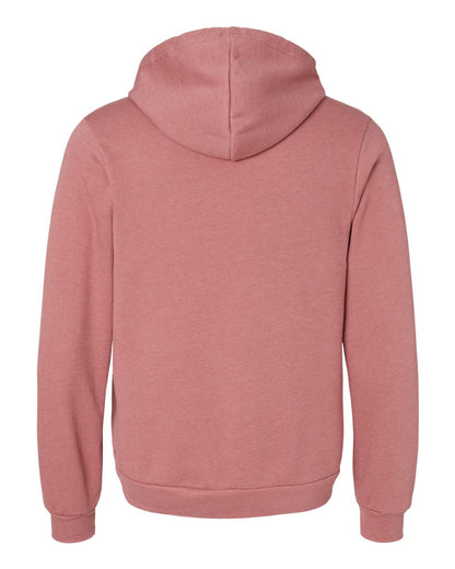 BELLA + CANVAS Unisex Sponge Fleece Hoodie Sweatshirt 3719 #color_Heather Mauve