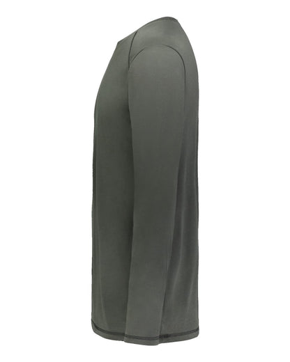 Augusta Sportswear Super Soft-Spun Poly Long Sleeve T-Shirt 6845 #color_Iron