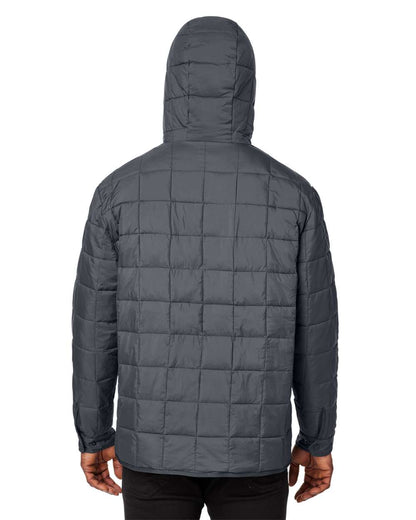 North End Unisex Aura Packable Anorak NE722 #colormdl_Carbon