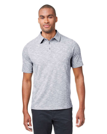 North End Men's Eclipse Jacquard Polo NE115 #colormdl_Platinum Heather