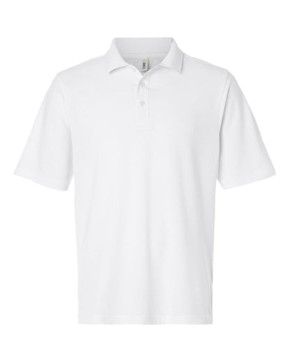 CORE365 Men's Tall Resolve CVC Performance Pique Polo CE106T #color_White