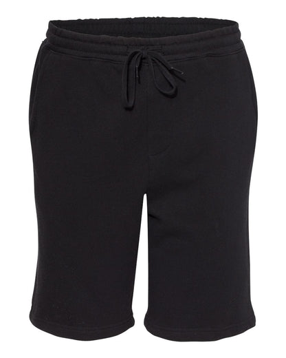Independent Trading Co. Men's Midweight Fleece Shorts IND20SRT #color_Black