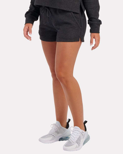 Boxercraft Women's Ribbed Knit Shorts BW6506 #colormdl_Black