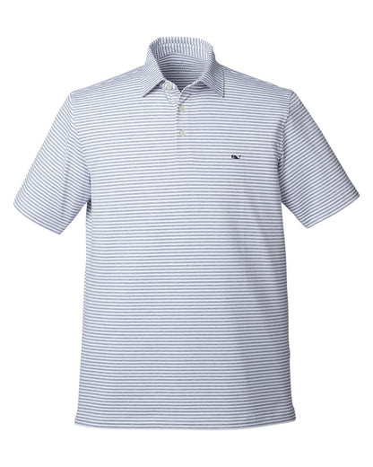 vineyard vines Men's Heathered Winstead Sankaty Polo G011145 #color_Hammerhead