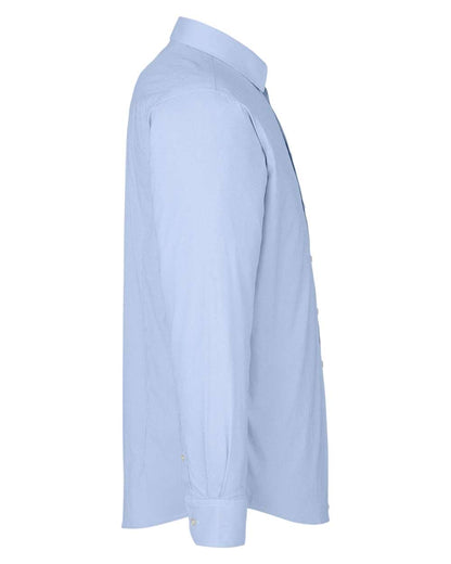 Devon & Jones Men's CrownLux Performance® Microstripe Dress Shirt DG537 #color_French Blue/ White