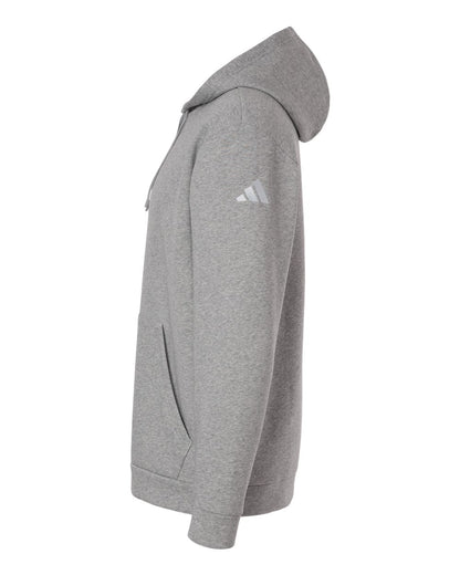 Adidas Men's Fleece Hooded Sweatshirt AT203 #color_Medium Grey Heather