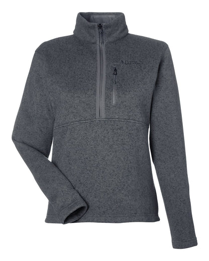 Marmot Women's Drop Line Half-Zip Jacket M16248 #color_Steel Onyx Heather