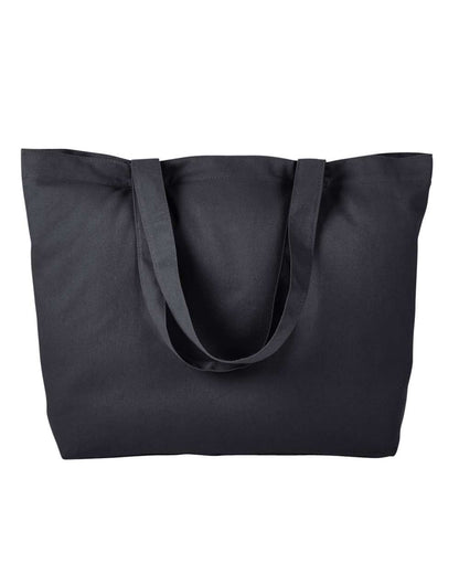 BAGedge Cotton Twill Horizontal Shopper BE102 #color_Black