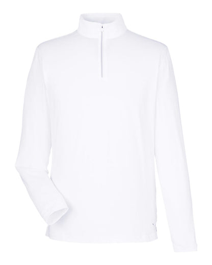 Puma Golf Men's You-V Quarter-Zip Pullover 539105 #color_Bright White