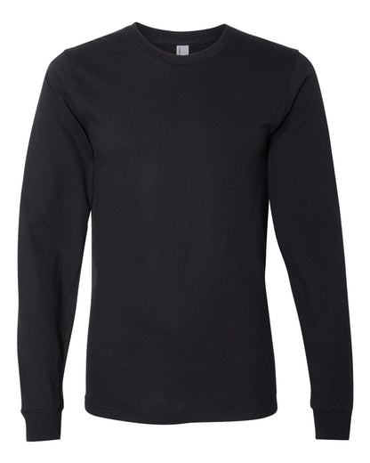 American Apparel Unisex Fine Jersey Long Sleeve Tee 2007 #color_Black