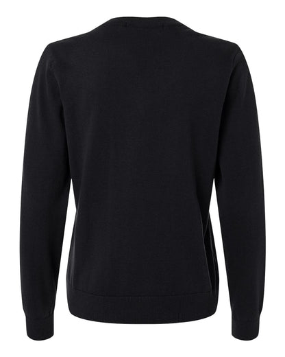 Devon & Jones Women's New Classics V-Neck Sweater DG445W #color_Black