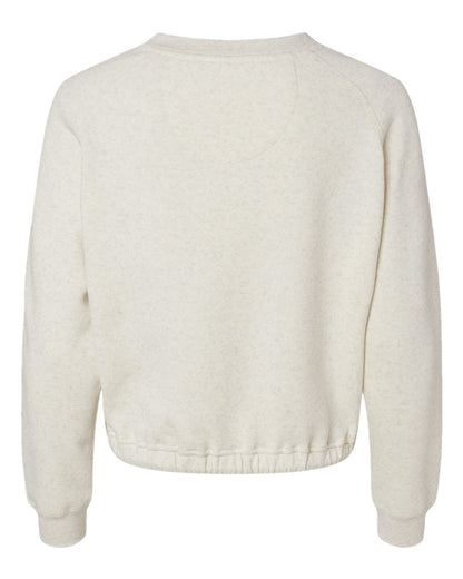 LAT Women's Relaxed 3-End Boxy Fleece Crewneck Sweatshirt 3528 #color_Natural Heather