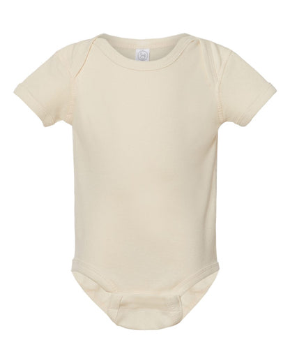 Rabbit Skins Infant Baby Rib Bodysuit 4400 #color_Natural