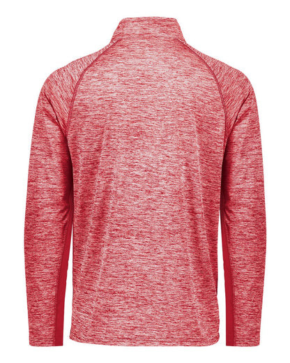 Holloway Men's Electrify CoolCore® Quarter-Zip Pullover 222574 #color_Scarlet Heather