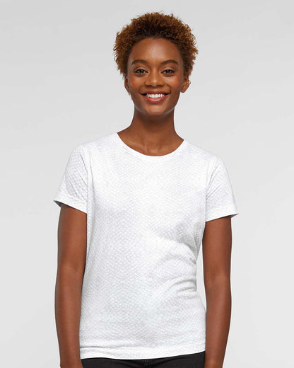LAT Women's Fine Jersey Tee 3516 #colormdl_White Reptile