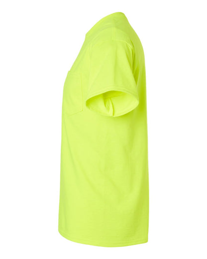 Gildan Unisex Ultra Cotton® Pocket T-Shirt 2300 #color_Safety Green