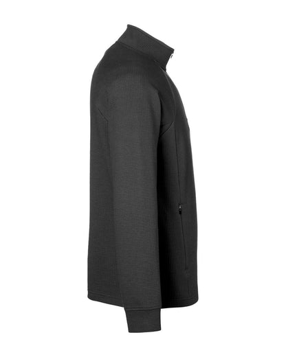 North End Men's Rhythm Waffle Quarter-Zip Pullover NE200 #color_Black