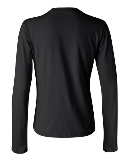 BELLA + CANVAS Women’s Jersey Long Sleeve Tee 6500 #color_Black