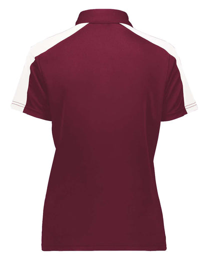 Augusta Sportswear Women's Two-Tone Vital Polo 5029 #color_Maroon/ White