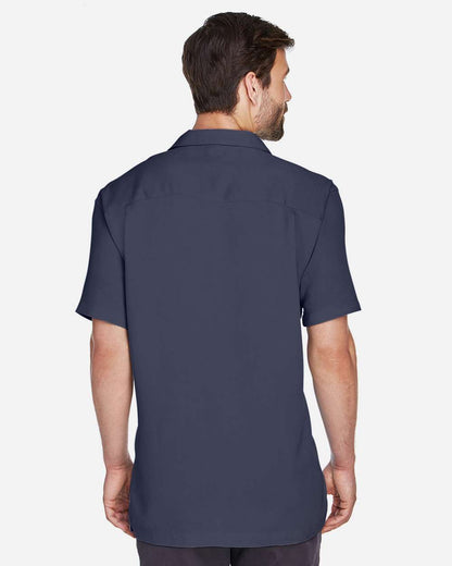 Harriton Men's Bahama Cord Camp Shirt M570 #colormdl_Navy