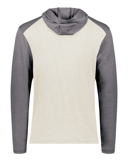 Augusta Sportswear Unisex Gameday Vintage Hooded T-Shirt 6884 #color_Birch/ Carbon Heather