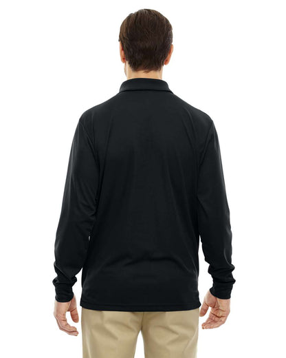 CORE365 Men's Tall Pinnacle Performance Long Sleeve Piqué Polo 88192T #colormdl_Black