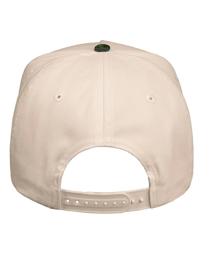 Valucap Five-Panel Twill Cap 8869 #color_Natural/ Mossy Oak Breakup