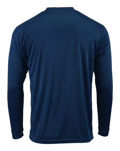 Paragon Unisex Long Islander Performance Long Sleeve T-Shirt 210 #color_Navy