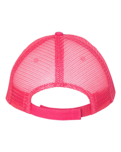 Valucap Sandwich Trucker Cap S102 #color_Charcoal/ Neon Pink