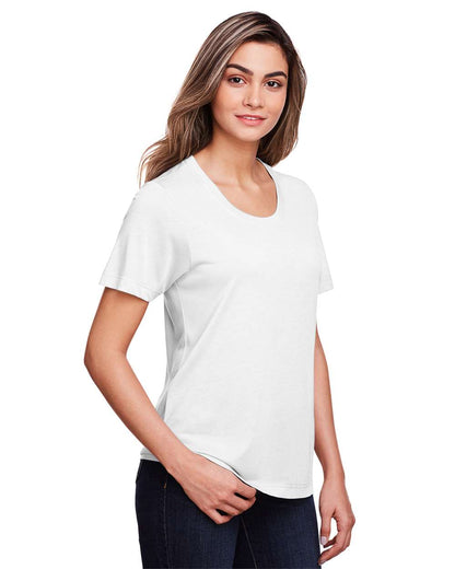 CORE365 Women's Fusion ChromaSoft™ Performance T-Shirt CE111W #colormdl_White