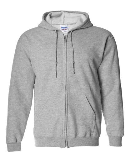Gildan Unisex Heavy Blend™ Full-Zip Hooded Sweatshirt 18600 #color_Sport Grey