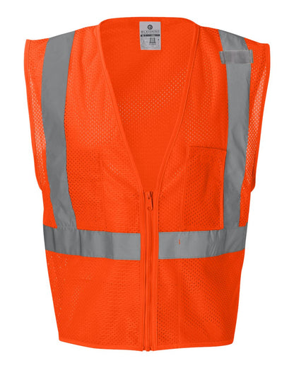Kishigo Unisex Ultra-Cool™ Mesh Vest with Pockets 1085-1086 #color_Orange