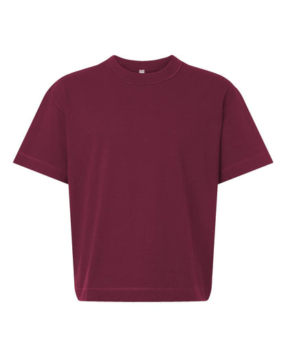 American Apparel Unisex Heavyweight Cotton Mid-Length Tee 13ML0 #color_Burgundy