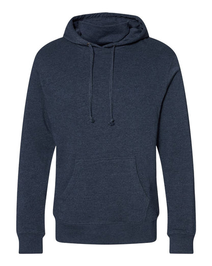 J. America Men's Gaiter Fleece Hooded Sweatshirt 8879 #color_True Navy Heather