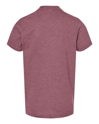 Tultex Youth Fine Jersey T-Shirt 235 #color_Heather Cassis