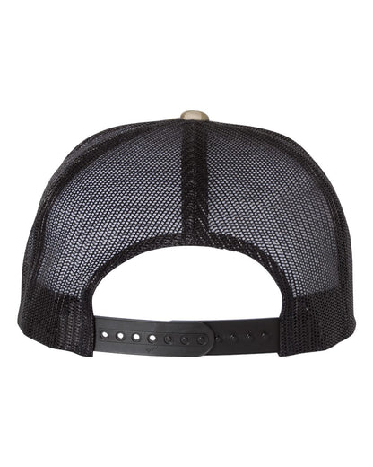 YP Classics Five-Panel Classic Trucker Cap 6006 #color_Multicam Green/ Black