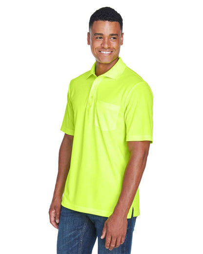 CORE365 Men's Origin Performance Piqué Polo with Pocket 88181P #colormdl_Safety Yellow