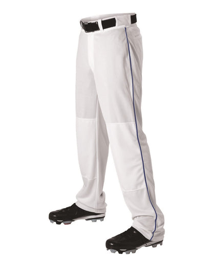 Alleson Athletic Baseball Pants With Braid 605WLB #color_White/ Royal