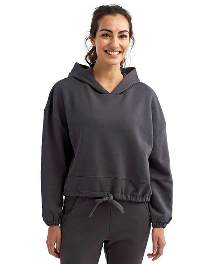 TriDri Women's Cropped Maria Hooded Sweatshirt TD085 #colormdl_Charcoal