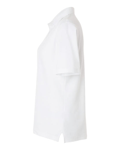Harriton Women's Maverick CVC Pique Polo M105W #color_White