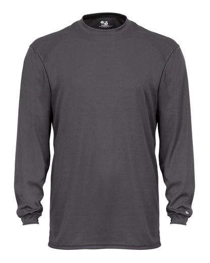 Badger Men's B-Tech Cotton-Feel Long Sleeve T-Shirt 4804 #color_Graphite