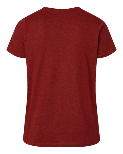 LAT Women's Curvy Collection Fine Jersey Tee 3816 #color_Cardinal Blackout