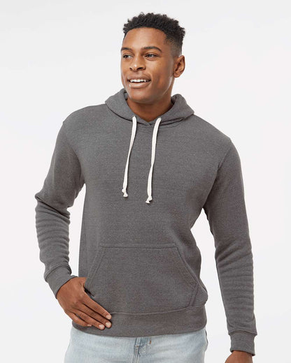 J. America Men's Triblend Fleece Hooded Sweatshirt 8871 #colormdl_Smoke Triblend
