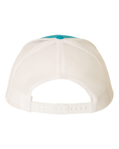 Richardson Snapback Trucker Cap 112 #color_Cyan/ White