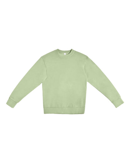 Lane Seven Unisex Urban Crewneck Sweatshirt LS16004 #color_Pigment Oil Green