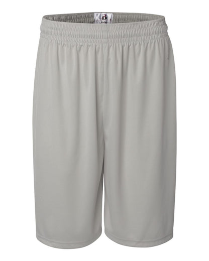 Badger B-Core 9" Shorts 4109 #color_Silver