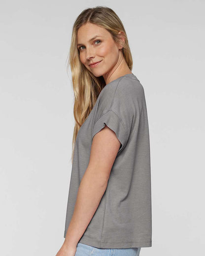 LAT Women's Relaxed Vintage Wash Tee 3502 #colormdl_Washed Grey